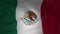 Mexico flag waving in the wind in slow motion