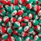 Mexico football balls (many). 3D render background