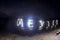Mexico glow light painting writing on the beach