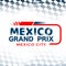 Mexico grand prix checkered background