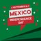 Mexico Independence Day national celebration square card