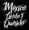 Mexico Lindo y Querido, Mexico Beautiful and Beloved Spanish text vector lettering.