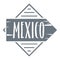 Mexico logo, vintage style