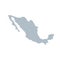Mexico Map - Vector Pixel Solid Contour