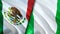 Mexico and Nigeria flags. 3D Waving flag design. Mexico Nigeria flag, picture, wallpaper. Mexico vs Nigeria image,3D rendering.