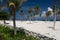 Mexico ocean white sand and palms