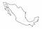 Mexico outline map