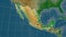 Mexico - physical. Composition, borders