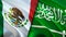 Mexico and Saudi Arabia flags. 3D Waving flag design. Mexico Saudi Arabia flag, picture, wallpaper. Mexico vs Saudi Arabia image,