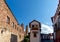 Mexico, Scenic Taxco colonial architecture and cobblestone narrow streets in historic city center near Santa Prisca