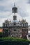 MEXICO - SEPTEMBER 20: Pocito Temple dome and tower at the Basilica of Guadalupe Square