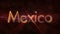 Mexico - Shiny looping country name text animation