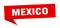 Mexico sticker. Mexico signpost pointer sign.