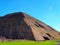 Mexico, Teotihuacan, Causeway of the Dead, Pyramid of the Sun and Pyramid of the Moon