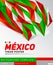 Mexico theme modern poster, vector template illustration