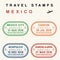 Mexico travel stamps