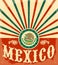 Mexico vintage patriotic poster