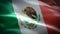 Mexico waving flag. National 3d Mexican flag waving. Sign of Mexico seamless loop animation. Mexican flag HD resolution Background