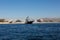 Mexico. Yacht off the coast of Cabo San Lucas.