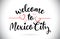 MexicoCity Welcome To Message Vector Text with Red Love Hearts I