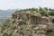 Mezquital Valley, view of sunny Mexican semi-desert landscape