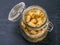 Mezzi Rigatoni pasta in a jar