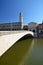 Mezzo Bridge over Arno river in Pisa, Italy