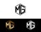 MG letters linked with hexagon shape logo