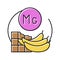 mg vitamin color icon vector illustration