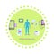 Mhealth Technologies System Icon Flat Isolated