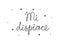 Mi dispiace phrase handwritten with a calligraphy brush. I apologize in italian. Modern brush calligraphy. Isolated word black