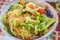 ( Mi Quang) noodle with meat, vegetable, fish, chicken and spices