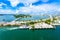 Miami Beach. Aerial view of Rivers and ship canal. Tropical coast of Florida, USA