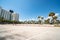 Miami Beach closed and parking lots empty to slow spread of Coronavirus Covid 19 pandemic