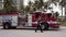 Miami Beach fire rescue truck on Ocean Drive