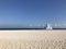 MIAMI beach, FL - December 22, 2017: Beach and lifeguard hut in Haulover park