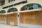 Miami Beach, FL, USA - JUNE 7, 2020: American Eagle Outfitters store in plywood box. Symbolic protection of stores in