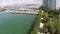 Miami Beach marina aerial view