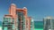 Miami Beach Portofino pink Tower rising reveal drone shot