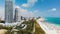 Miami Beach skyline - Aerial view from drone