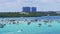 Miami beach summer day haulover gulf yacht park 4k florida usa