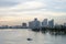 Miami Canal And Downtown Skyline At Dusk