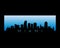 Miami city skyline vector illustration