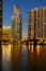 Miami Financial District at Twilight