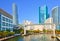 MIami Florida,Panorama of River and skyline