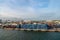 Miami, Florida USA - March 18, 2016: cargo port shipment with containers storage