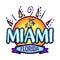Miami Florida - vector badge