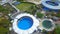 Miami Seaquarium whales in captivity aerial video