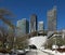 Miami Skyline Behind the Frost Museum