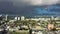 Miami and Stormy Sky. Aerial View, USA